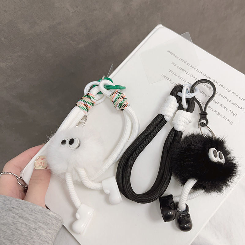 Adorable Fluffy pendant With Strap for Mobile Phone or Bag