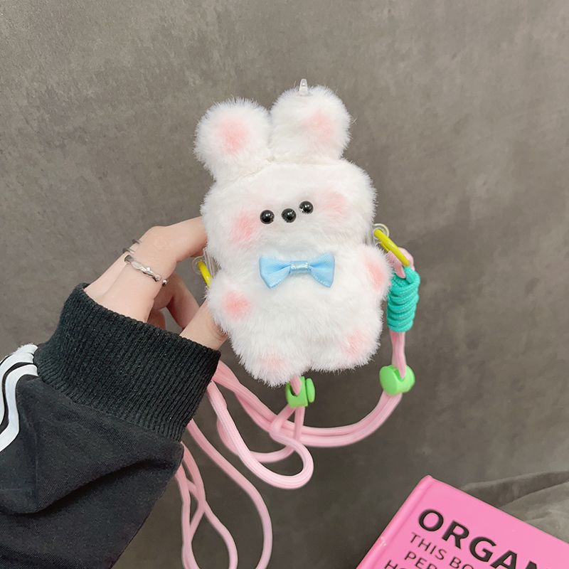 Little Plush Pig Bunny Cross-Body Strap