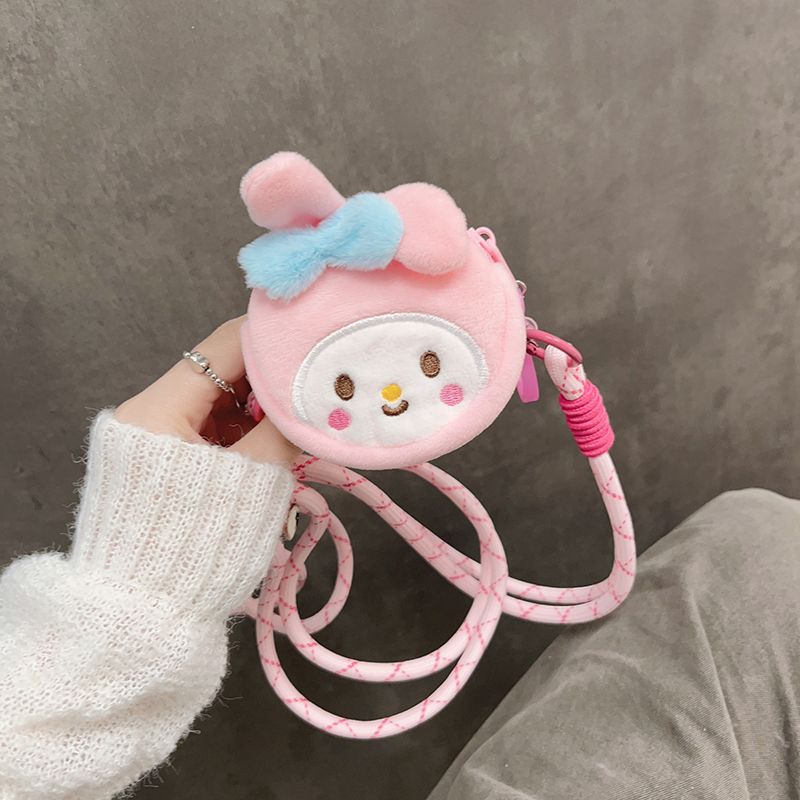 Sanrio Coin Purse Plush Cross-Body Phone Strap