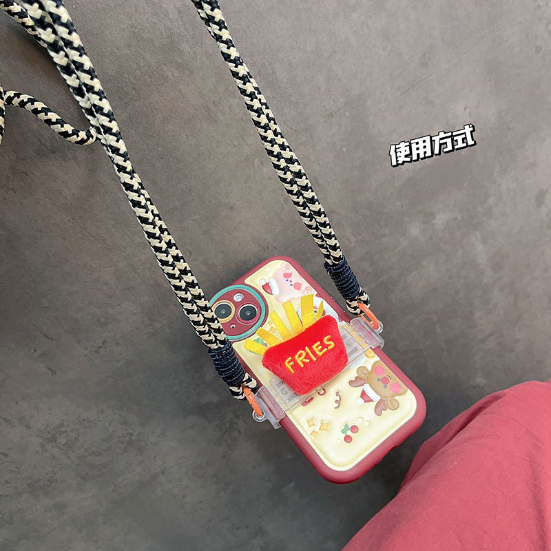 Creative Chip Small Doll Back Clip Phone Strap