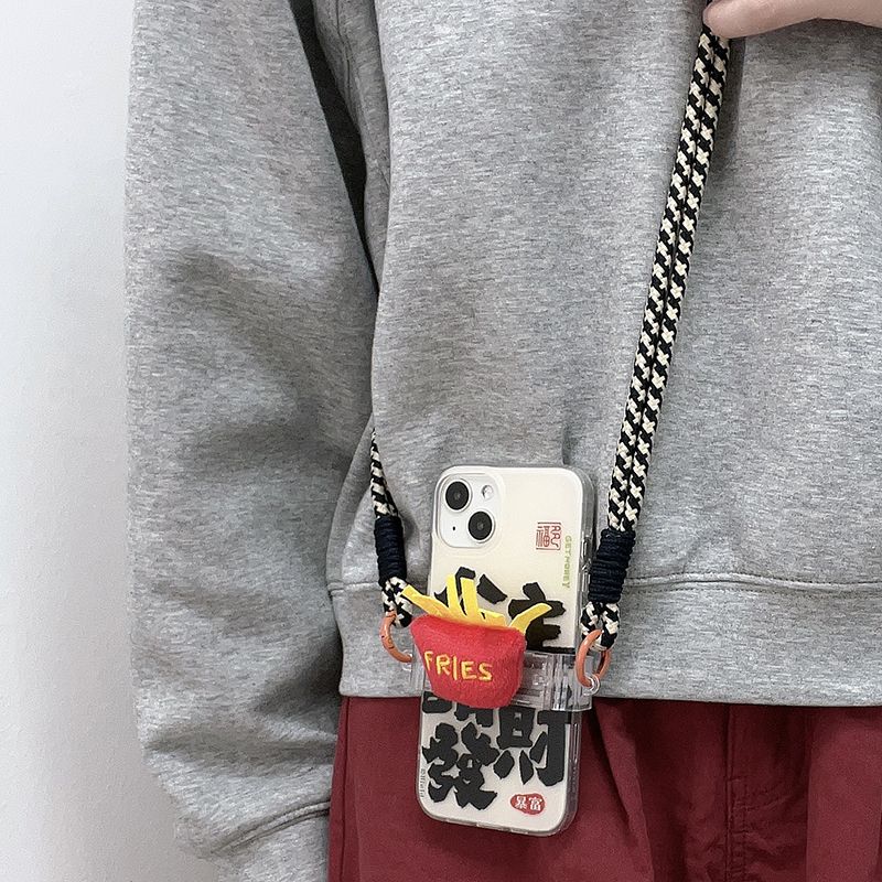 Creative Chip Small Doll Back Clip Phone Strap